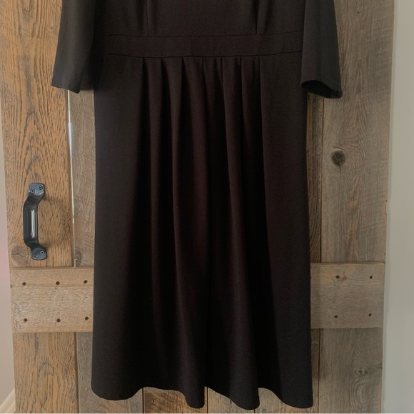 Women’s Large Black VERMONT COUNTRY STORE Long Midi Dress Half Sleeve NEW - Picture 4 of 8